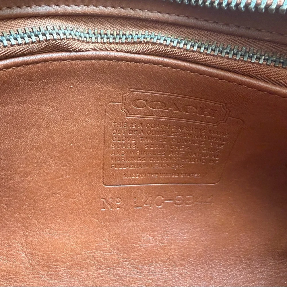 Vintage Coach Taylor 9944 Crossbody Bag | Genuine Leather | USA Made | Hang Tag - Picture 6 of 7